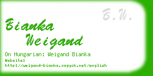 bianka weigand business card